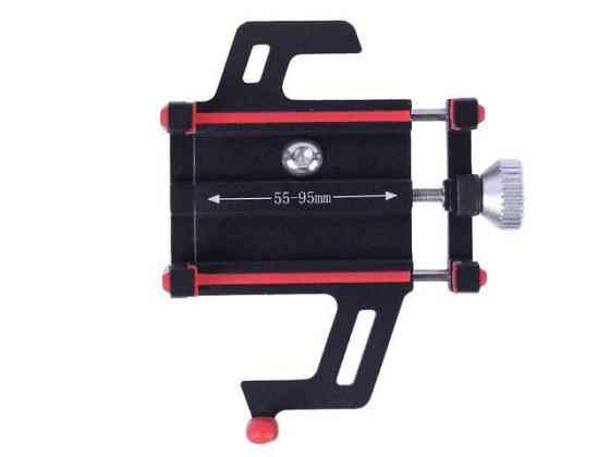 Держатель телефона HFCM-23  (крепление на руль), алюминий, красный Мукачево