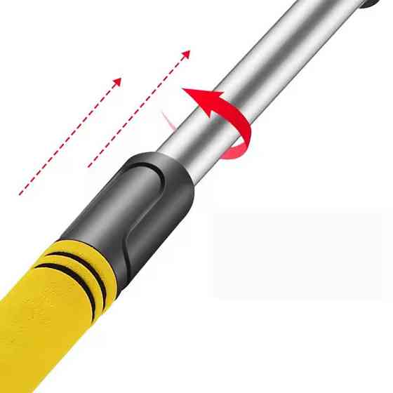 Щітка зі скребком автомобільна.Щітка для видалення льоду і снігу з авто,Телескопічна щітка для машини чорна Кам'янець-Подільський