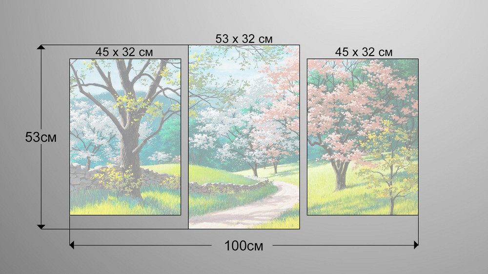 Модульная картина Весна Сад Art-11_3 Киев - изображение 3