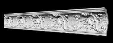 Стельовий плінтус 2 м GP-27 113х68x2000 mm підходить для натяжних стель Дніпро