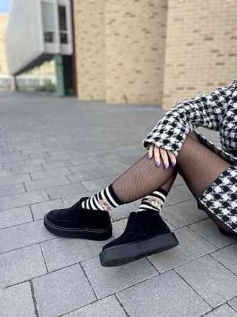 Лофери жіночі GREMMY чорні натуральна замша висота 8см розмір 36-39 (5353) Коломия