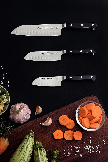 Ніж кухарський (Сантоку) TRAMONTINA CENTURY, 127 мм (6188540) Київ - фото 7