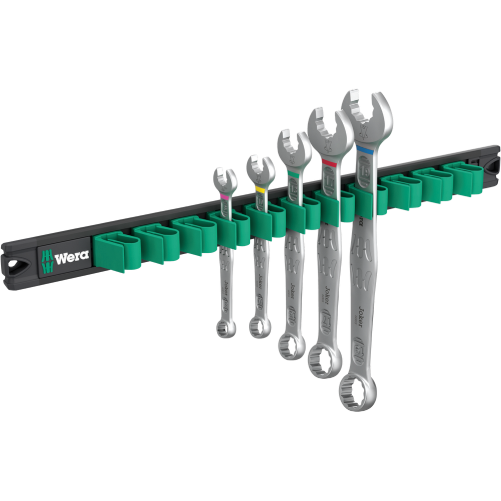 Набор ключей комбинированных Wera 8-19мм 5шт, на магнитном держателе, 9641 Magnetic rail 6003 Joker 2 Одесса - изображение 1
