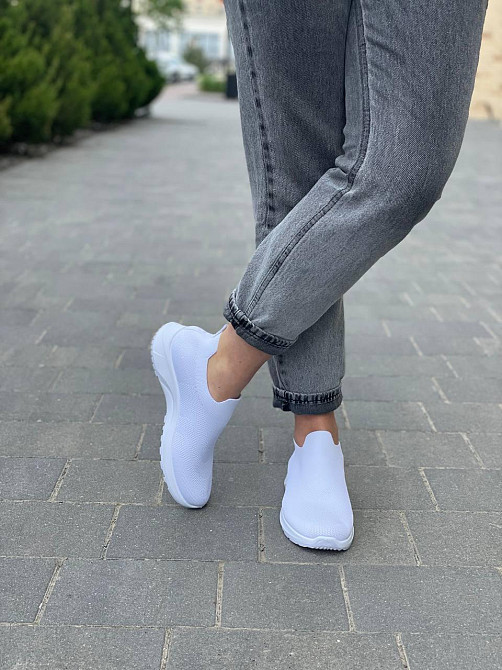 Fashion Жіночі сліпони білі FASHION 300-15 весна-літо / Зручні мокасини сітка літні р. 38-41 Коломия - фото 5