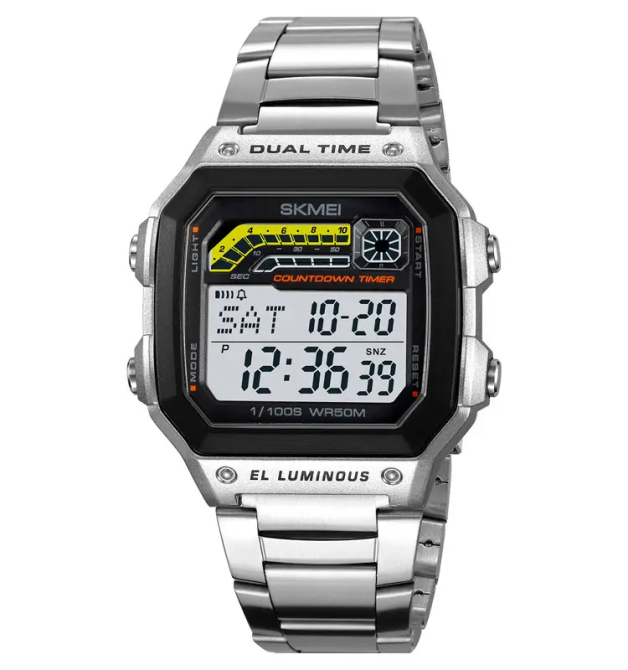 Годинник чоловічий наручний металевий Skmei 2307 (Сріблястий) Вінниця - фото 1