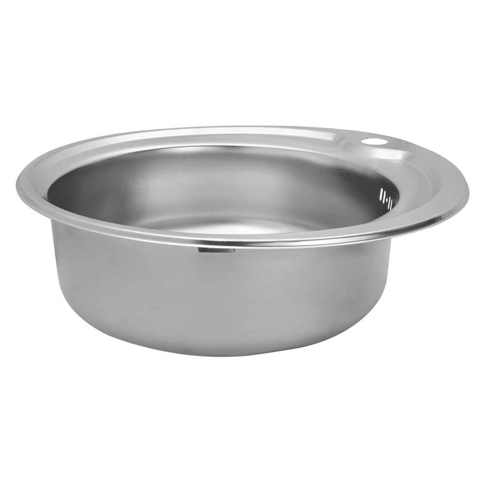 Кухонна мийка з нержавіючої сталі Kroner KRP Satin - 510 (0.6 мм) Київ - фото 4