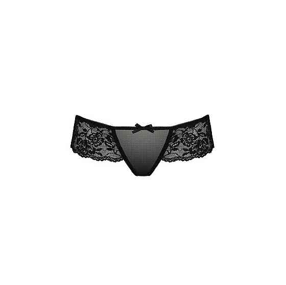 Трусики Passion Exclusive ABLA THONG XXL/XXXL, black Sex Aura Київ