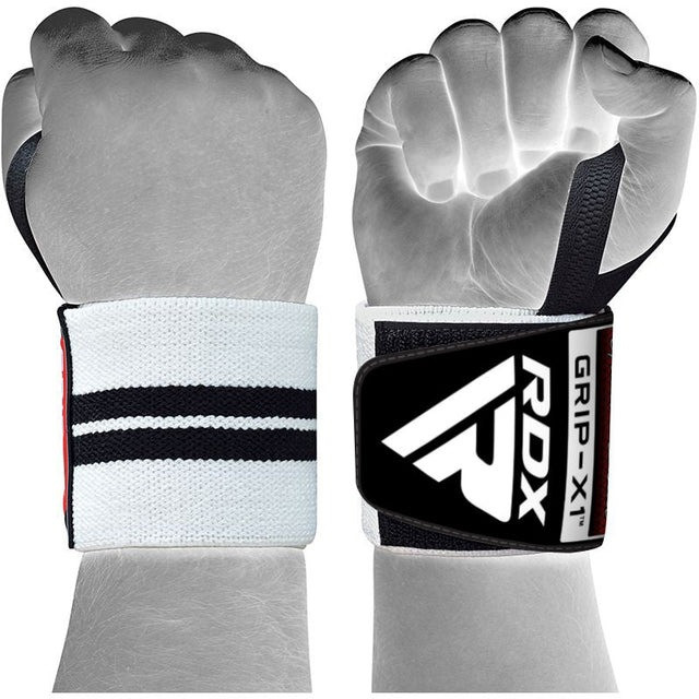 Бинти для зап'ястя (кистьові бинти) RDX W2 Gym Wrist Wraps BLACK/WHITE PLUS Кам'янське - фото 3