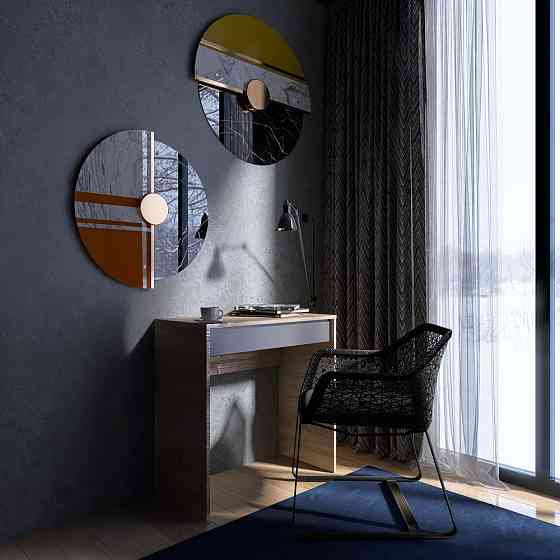 Стіл письмовий Міні з висувною шухлядою Еверест Сіті-750 75,2х38х74,6 см Дуб сонома/Графіт (DTM-071105) Львів