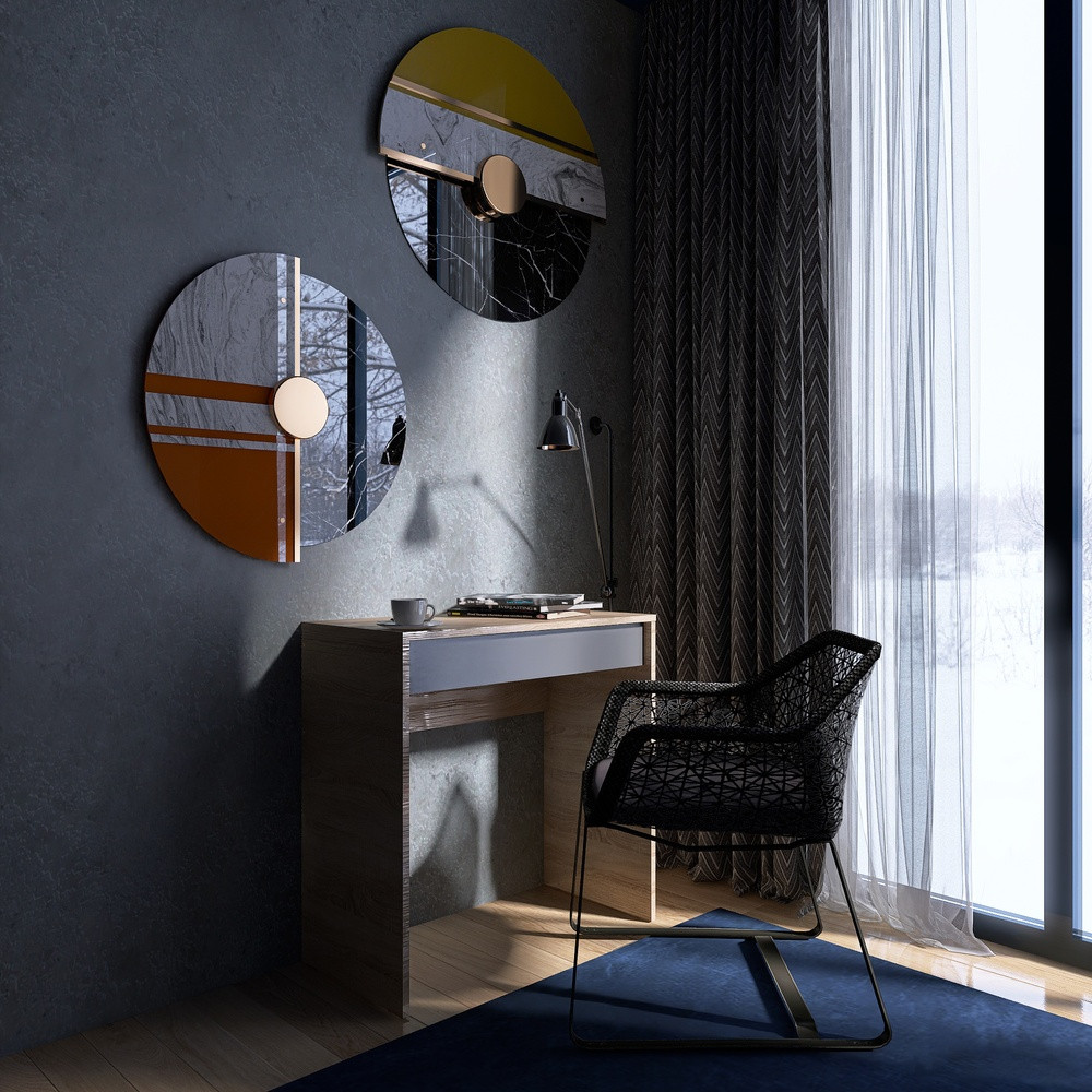 Стол письменный Мини с выдвижным ящиком Эверест Сити-750 75,2х38х74,6 см Дуб cонома/Графит (DTM-071105) Львов - изображение 1