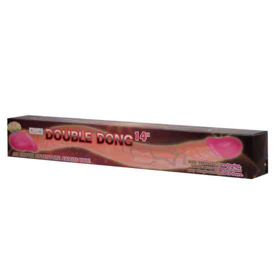 Двосторонній фалоімітатор - Double Dong Pink, 14" Sex Aura Київ