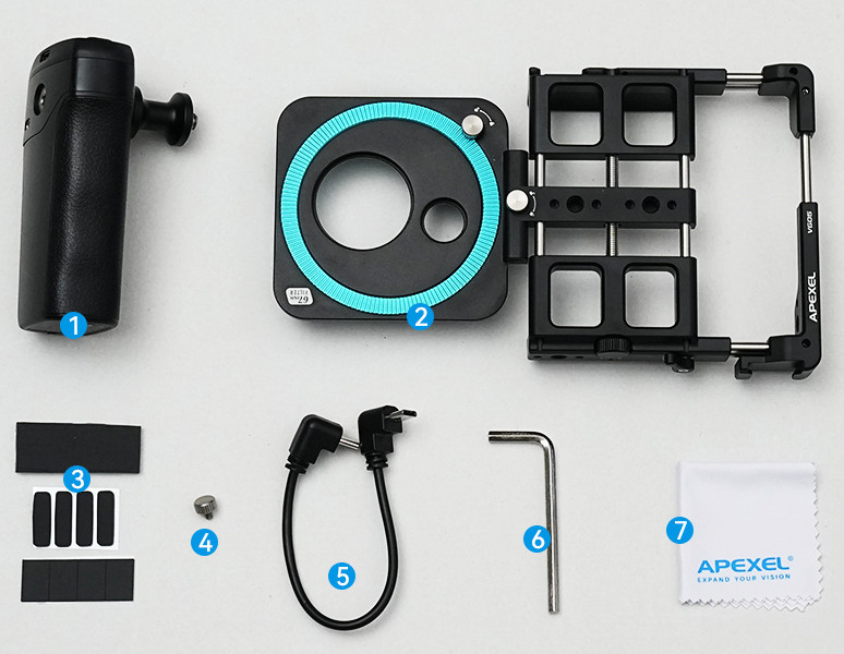Клетка телефона для объектива фильтра повербанк Apexel APL-VG05CH Киев - изображение 6