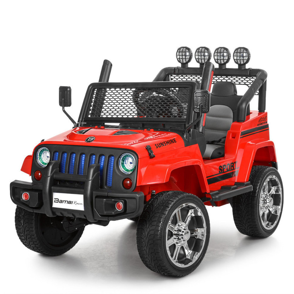 Дитячий електромобіль джип Bambi Racer M 3237EBLR-3 до 30 кг Вінниця - фото 1