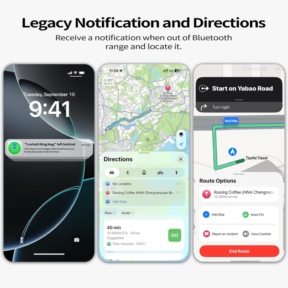 Bluetooth-трекер HENDARI 2 шт, совместим с Apple Find My, Bluetooth 5.3, сменная батарея CR2032, для iPhone Киев - изображение 4