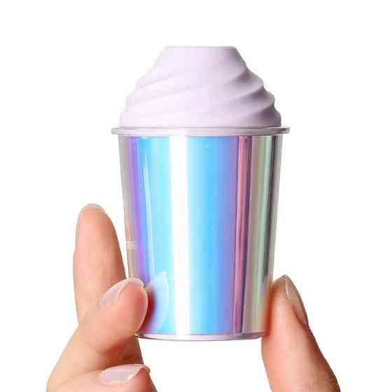 Вакуумний стимулятор у формі стаканчика з трубочкою BeYourLover Joy Cup голубий, 9.1 см х 4.6 см Sex Aura Київ