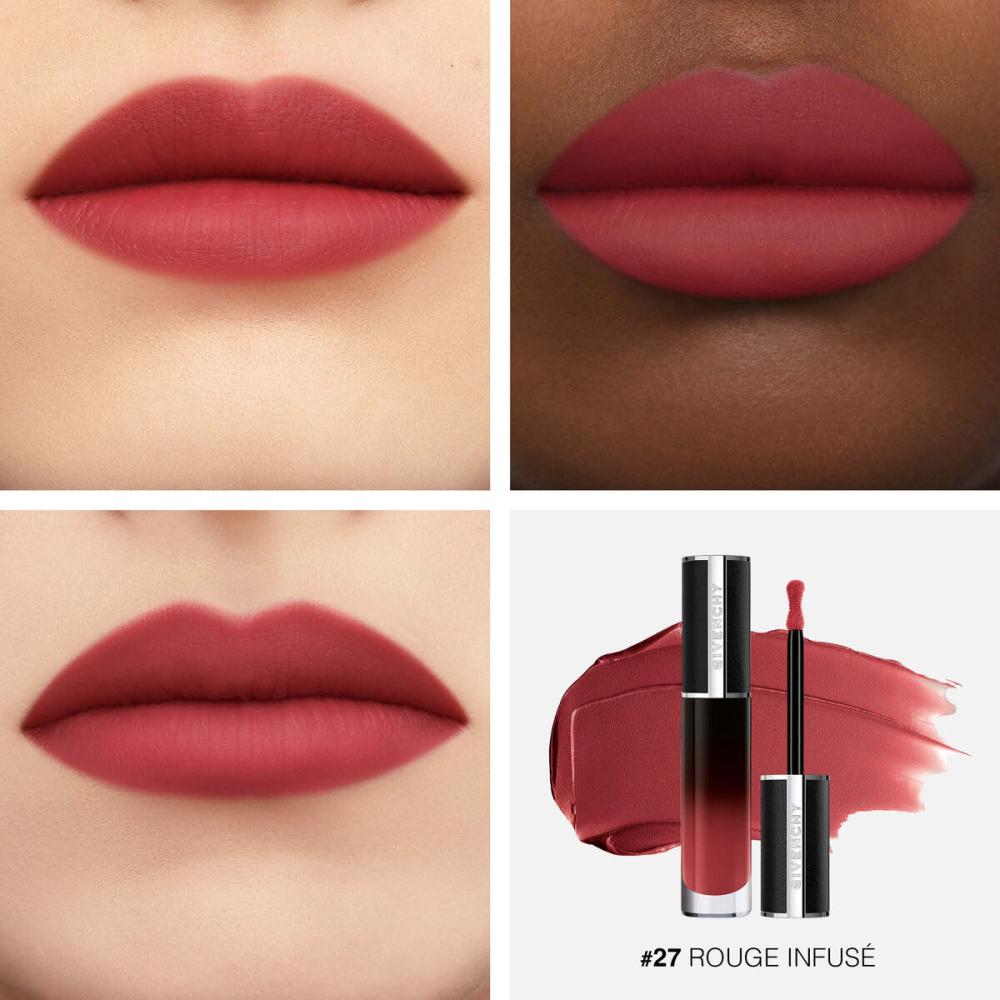Рідка помада для губ Givenchy (Живанці) Le Rouge Interdit Cream Velvet Lipstick 27 Rouge Infusé Слов'янськ - фото 3