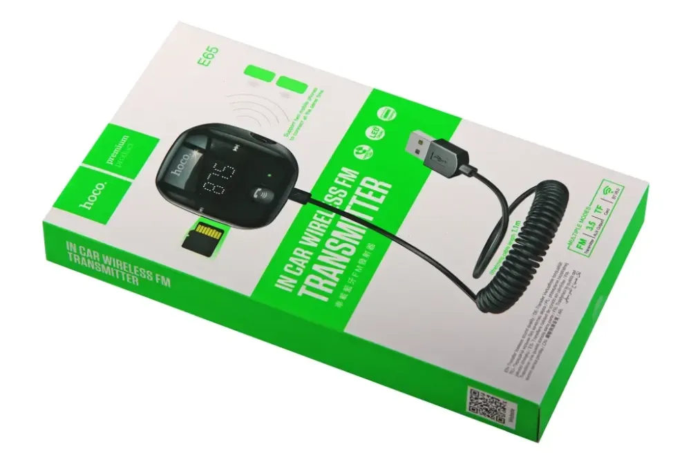 Модуль керування радіохвилями USB Bluetooth 5.0 Hoco E65 microSD/AUX+кабель Вінниця - фото 4