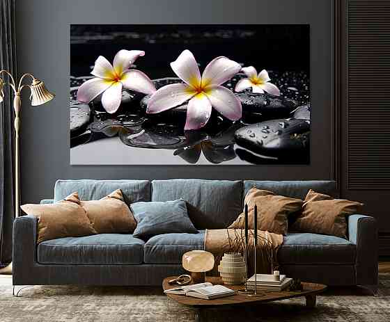 Картина холст в гостиную / спальню Плюмерія    MLP_97 50x100 см Киев