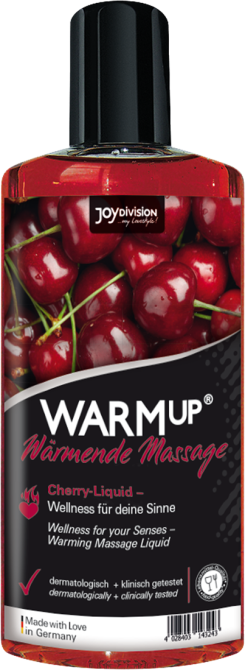 Съедобное разогревающее масажное масло Joy Division WARMup Cherry, 150 мл Sex Aura Киев - изображение 2
