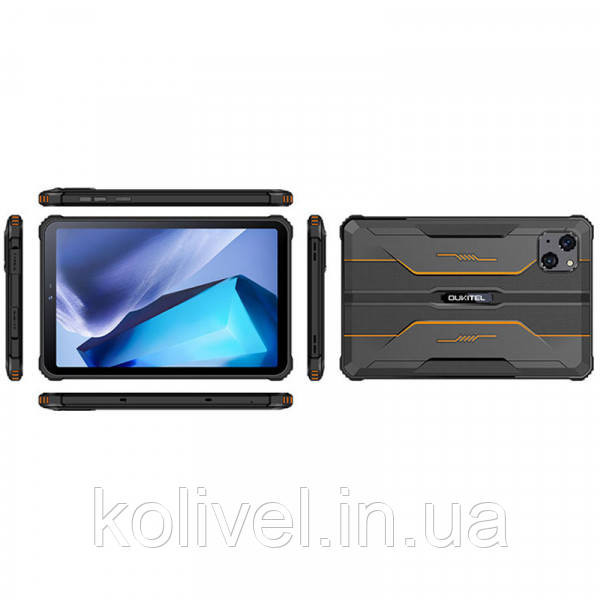 Планшет Oukitel RT3 8” HD+ / 4GB/64GB / MT6762 / 5150mAh / IP69K / LTE Orange (6931940717267) Киев - изображение 4