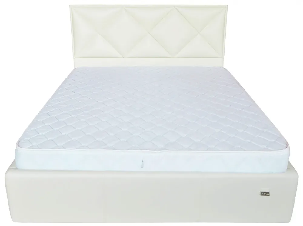 Кровать Двуспальная Leeds VIP 160 х 190 см Boom 01 С дополнительной металлической цельносварной рамой Белый Киев - изображение 2