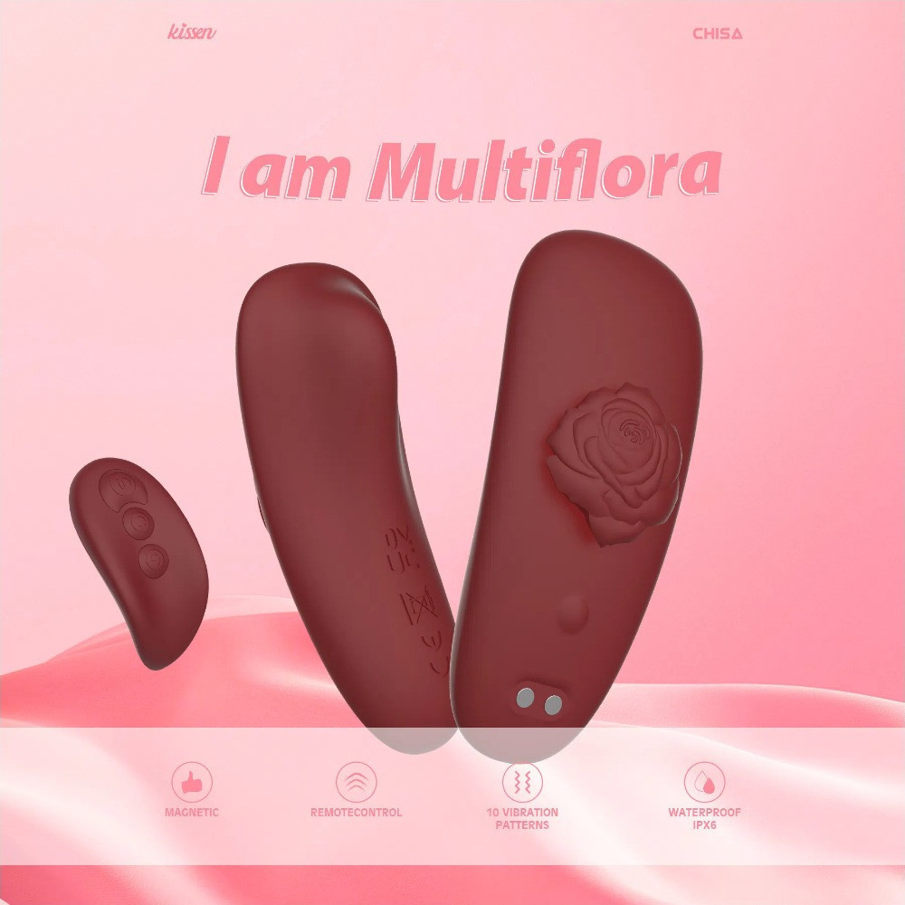 Вібраційний стимулятор у трусики Chisa Kissen Multiflora з пультом, червоний Sex Aura Київ - фото 7