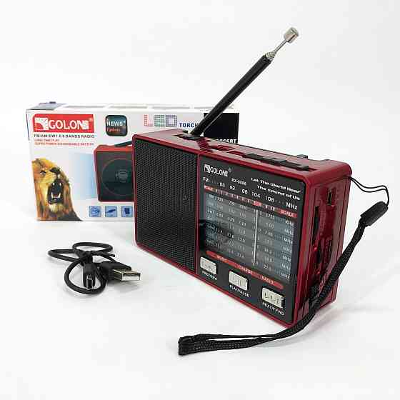 Аналоговий радіоприймач з хорошим звуком, Радіоприймач 220v, Радіо з підтримкою флеш-карт DW-84 Львів