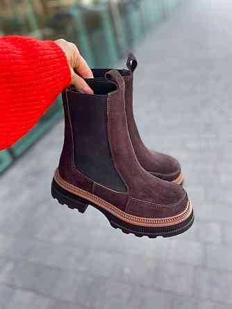 Molly Черевики жіночі MOLLY коричневі замша натуральна высота 17 см размер 37-40 (5718) Коломыя