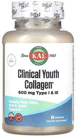 Морской коллаген KAL Clinical Youth Collagen I&III 600mg 60 vcaps Киев