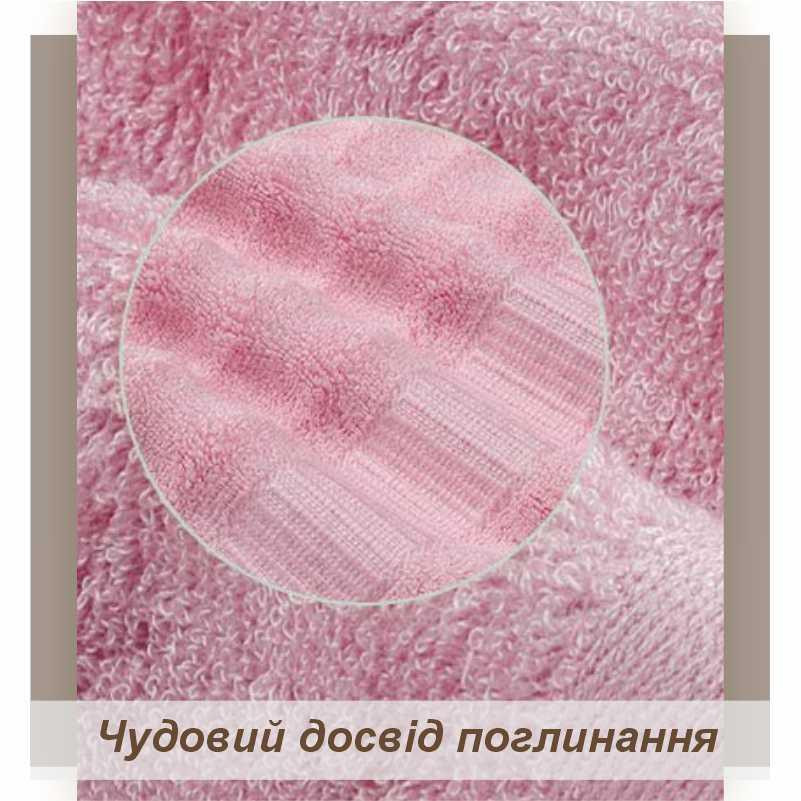 Набор Полотенец Lovely Svi -Комплект Банных Полотенец 3 шт:70 x 140 см, 50 x 90 см, 33 x 33 см Розовая Роза Киев - изображение 9