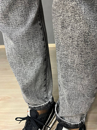 Джинси жіночі V&D 5011 МОМ jeans comfort резинка на талії стрейчеві полегшені світло сірі, світло-сі Одеса - фото 6