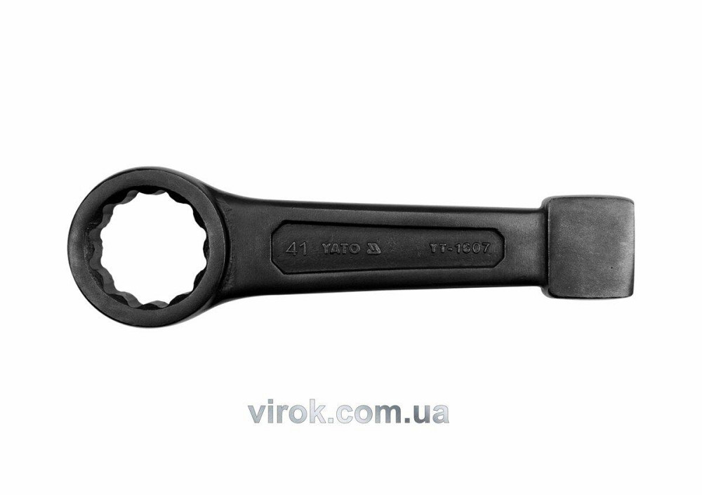 Ключ накидний ударний YATO : М= 24 мм, L= 160 мм, CrV [5/25] Одесса - изображение 1