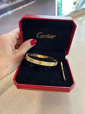 Cartier браслет у цирконах позолота 18 К Одеса
