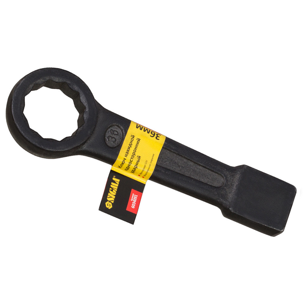 Sigma Ключ накидной односторонний ударный 36мм CrV SIGMA (6034091) Коломия - фото 1