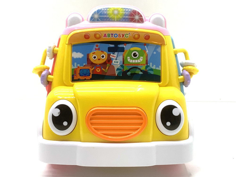 Музичний автобус TK Group українське озвучування казки пісні вірші сортер Рожевий (10891) Чернигов - изображение 3