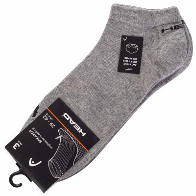 Носки Head Sneaker 3P Unisex 761010001-400 3 пари Сірий 35-38 (8718824272436) Винница - изображение 6