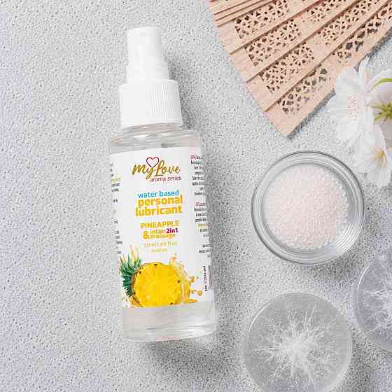 2в1 лубрикант та масажний гель - MyLove Aroma Series Intim&Massage Pineapple, 50 мл Sex Aura Київ