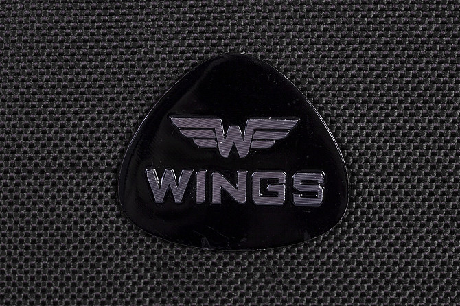 Валіза тканинна WINGS 1708 середня 66 см чорна з усмішкою 4 колеса Київ - фото 2