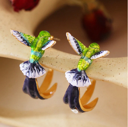 Серьги женские красивые Колибри Киев - изображение 3