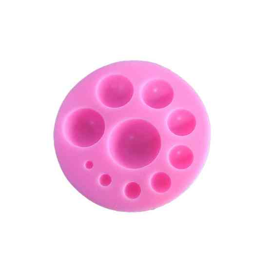 Молд силиконовый Полусферы диаметр 68 мм розовый Киев