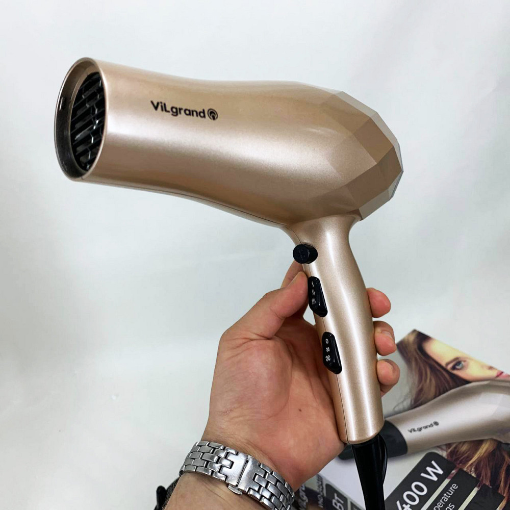 Зручний фен для укладання волосся VILGRAND VHD 2424TI 2400 Вт, Фен для дому та салону TX-50 Львів - фото 6