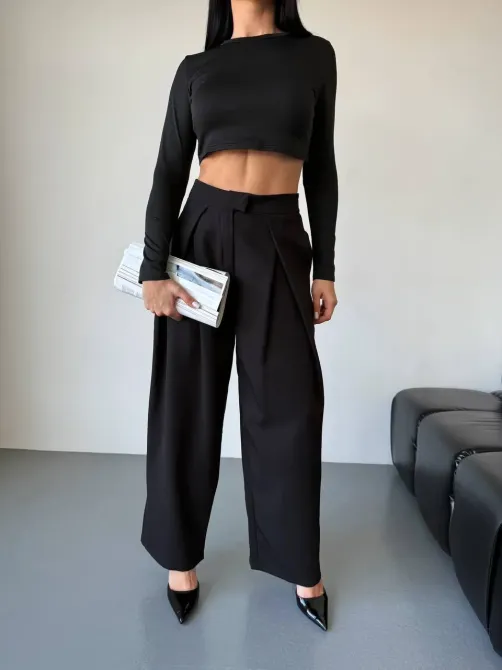 Женские брюки палаццо с высокой талией - идеальный вариант для базового гардероба. Одесса - изображение 8