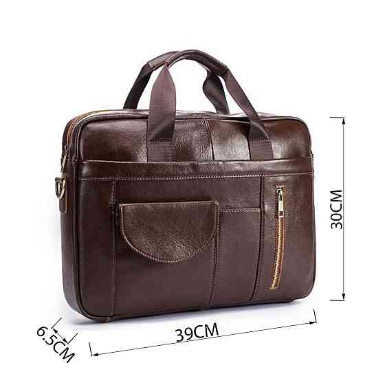 Сумка чоловіча під ноутбук Vintage 14882 Коричнева Київ