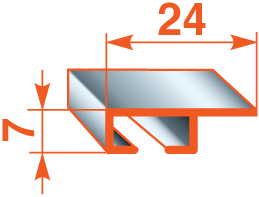 Стельовий карниз для штор БР-07 (фурнітура Стандарт) Бровари