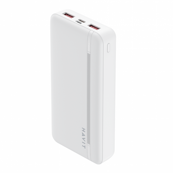 Павербанк 20000 mAh Havit HV-PB92 22,5W QC+PD білий Житомир - фото 1