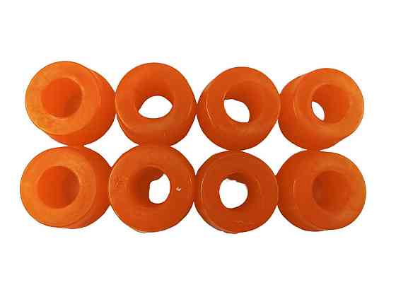 Втулка ГАЗ 24, 3110, 3302, УАЗ 452, 469, 3151 Хантер, 3160 Партиот нижняя полиуретан оранжевый (к-кт 8 шт) амортизатора Мукачево