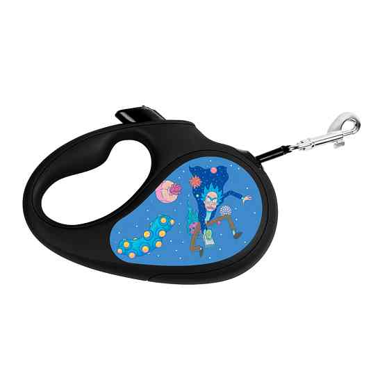 Повідець-рулетка для собак WAUDOG R-leash, малюнок "Рік та Морті 3", L, до 50 кг, 5 м, світлові Коломия