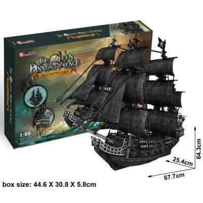 Пазл Cubic Fun Тривимірна головоломка-конструктор Корабель Чорної Бороди &quot;Помста Королеви Анни&quot; (T4018h) Вінниця