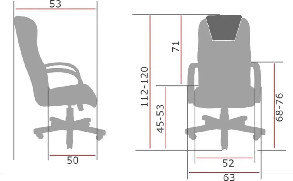 Офісне Крісло Керівника Richman Alvaro Хром М2 AnyFix Коричневий Київ - фото 6