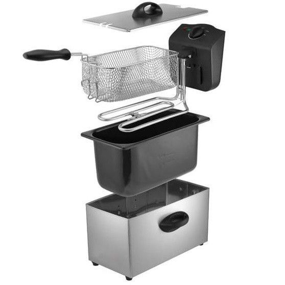 Фритюрница масляная 3 литра Clatronic (3586) Мощность 2000 Вт Нововолынск - изображение 5